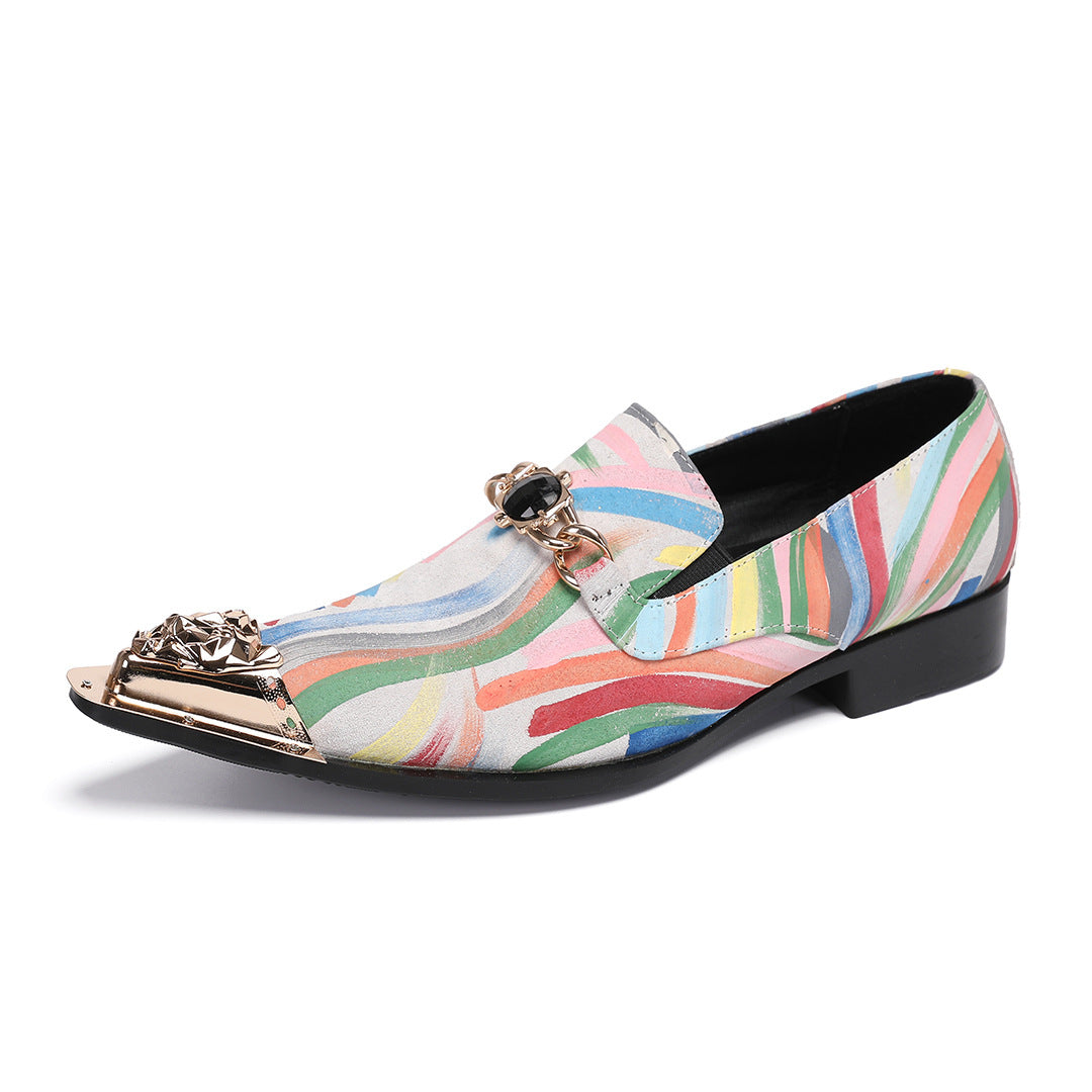 Men's Leather Shoes – Platform, Retro