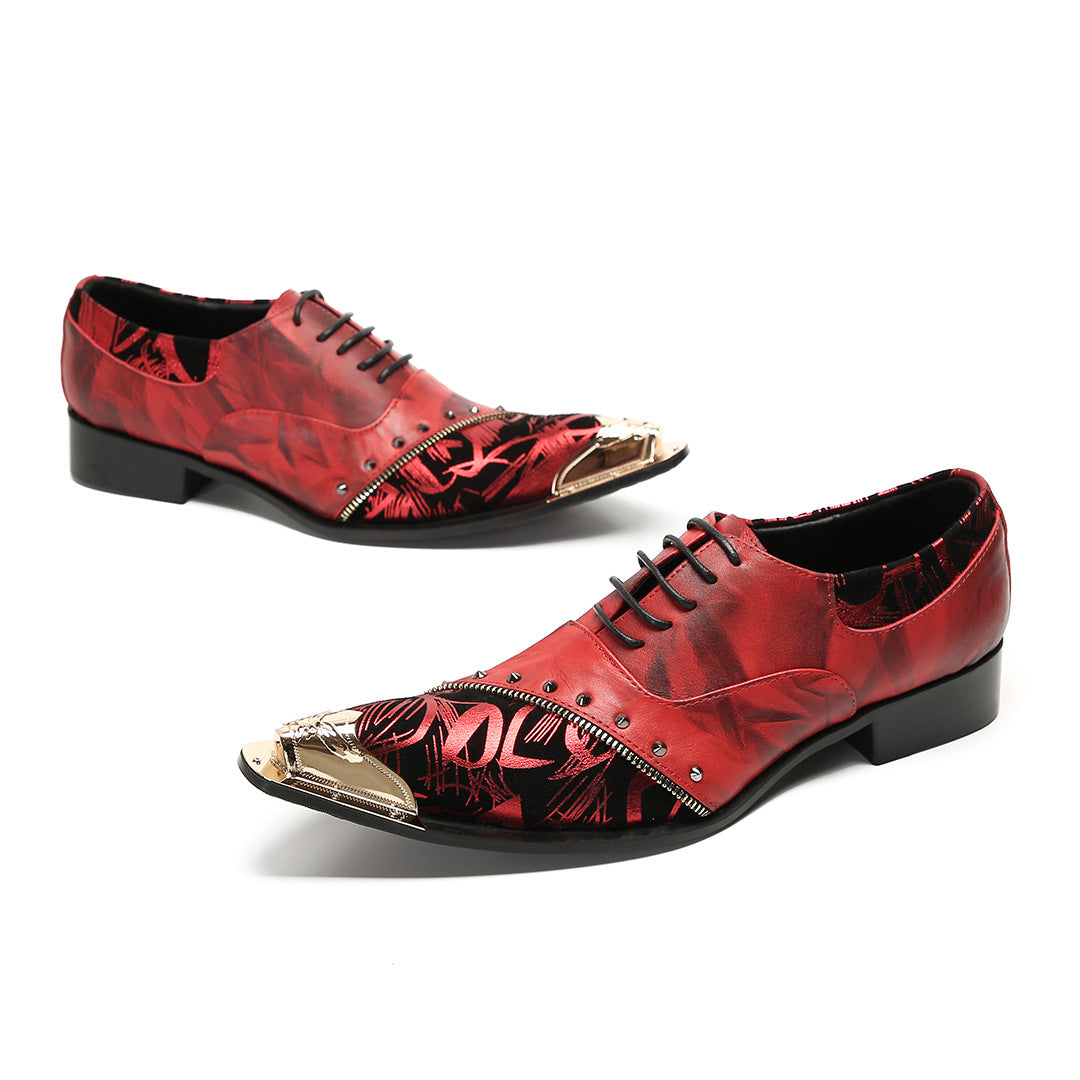 Men's Leather Dress Shoes – Pointed Toe, Business – Style 45