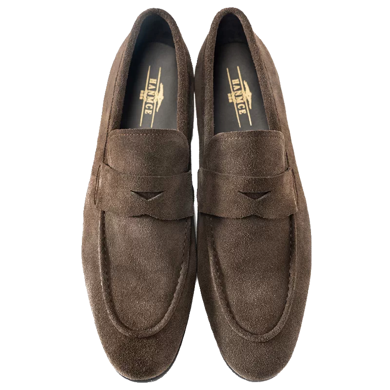 Men's Genuine Leather Loafers, Breathable, Slip-On