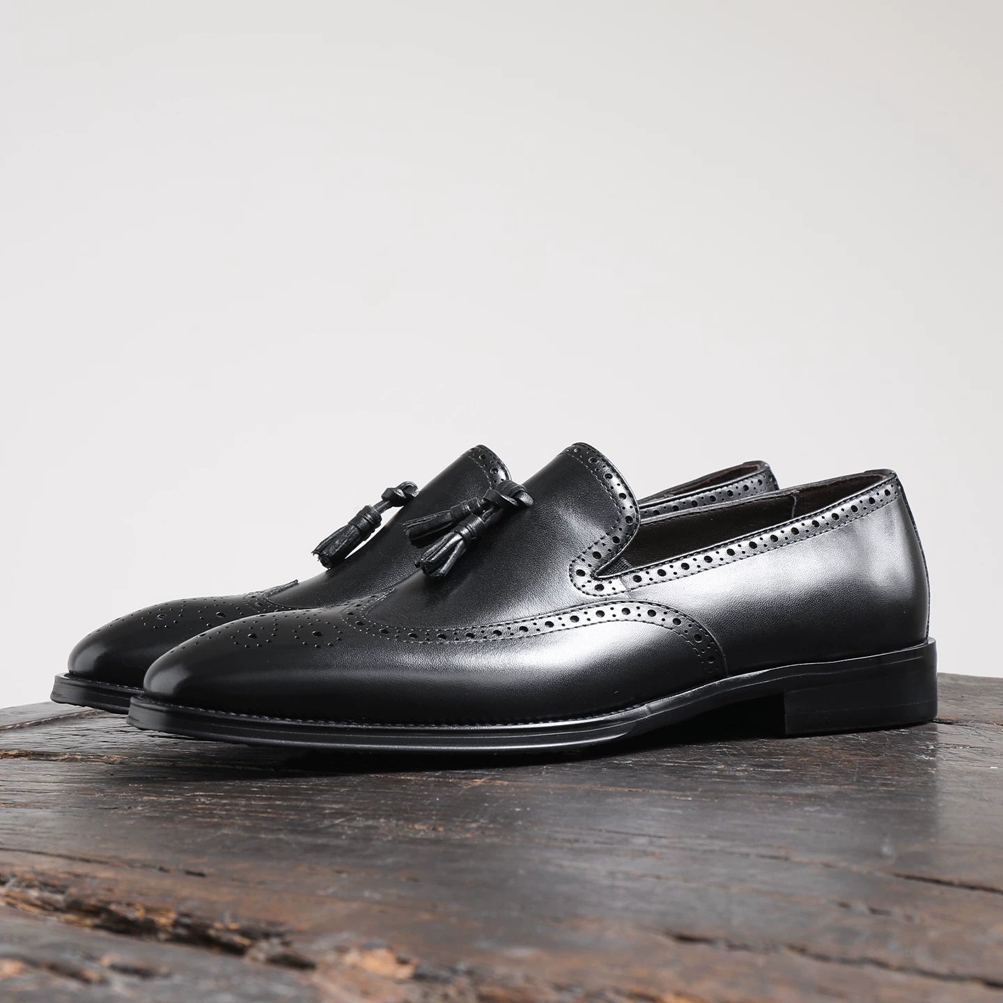 Men's Genuine Leather Loafers, Handmade, Slip-On