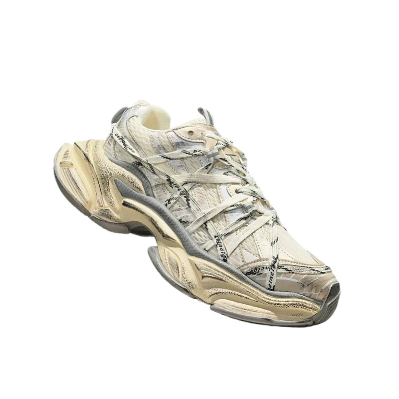 Men's Hidden-Wedge Platform Chunky Dad Sneakers 2026 New