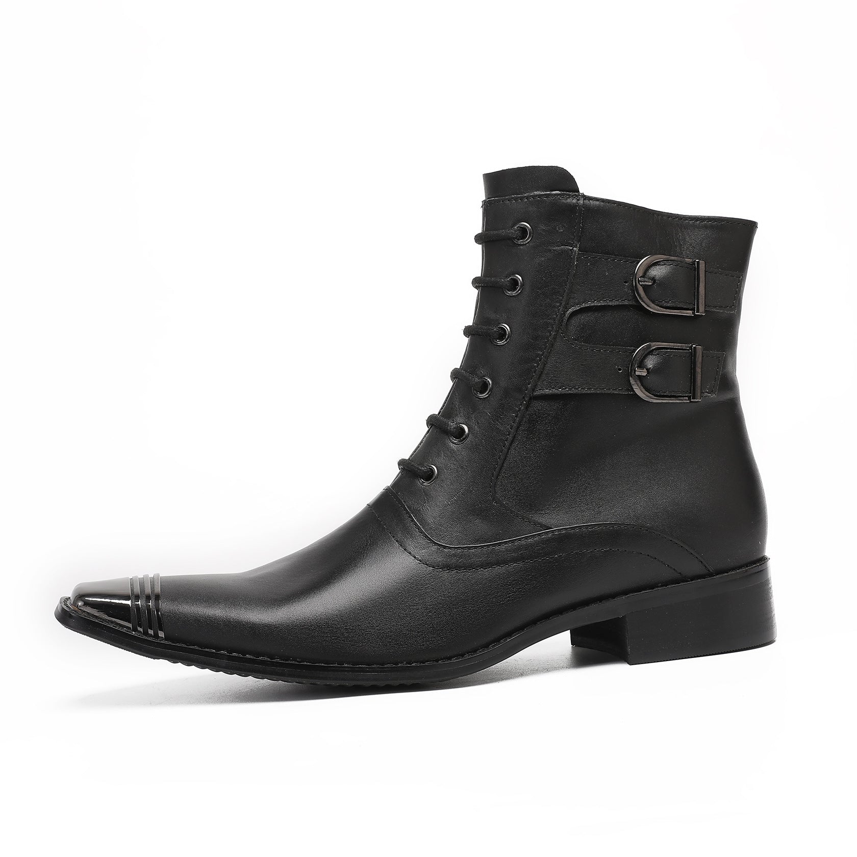 Men's Leather Chelsea Boots – Pointed Toe, Business