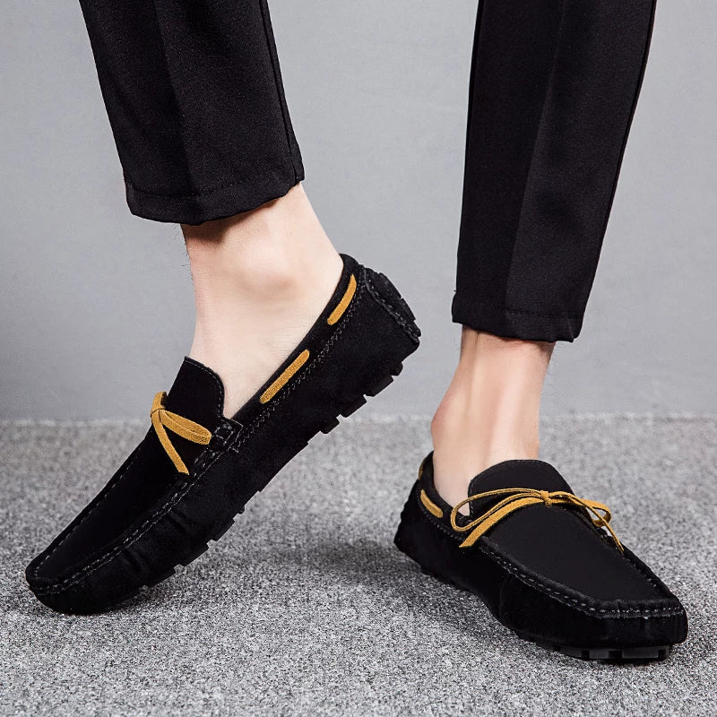Men's Suede Loafers, Breathable