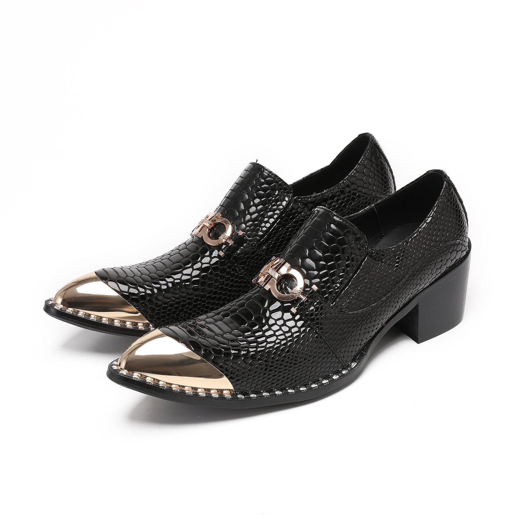 Men's Black Genuine Leather Shoes – Business, Wedding