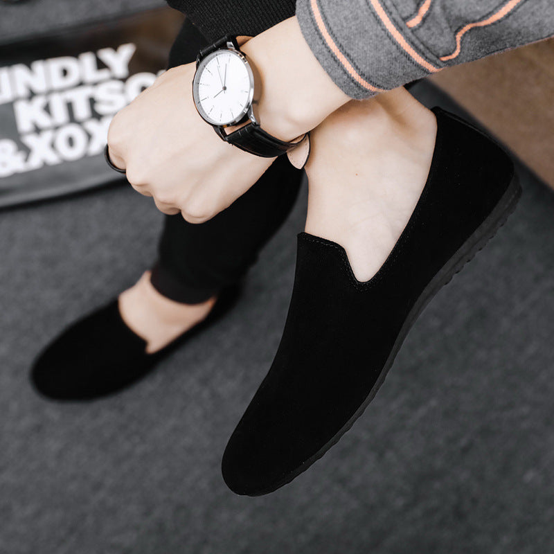 Spring and summer social guy casual shoes trendy shoes Doudou shoes men's lazy shoes cover feet and pedal men's shoes foreign trade