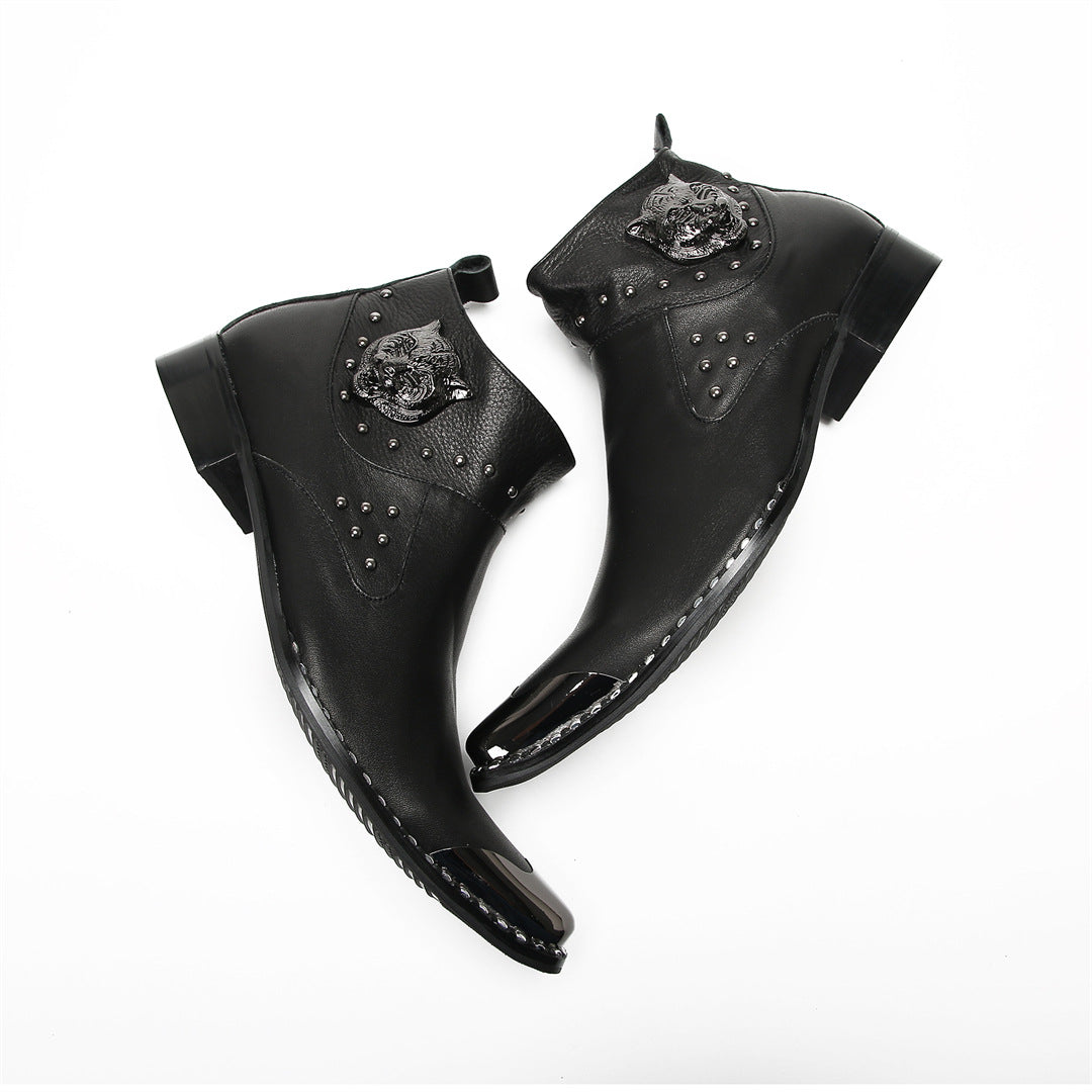 Men's Leather Chelsea Boots – Retro, British Style