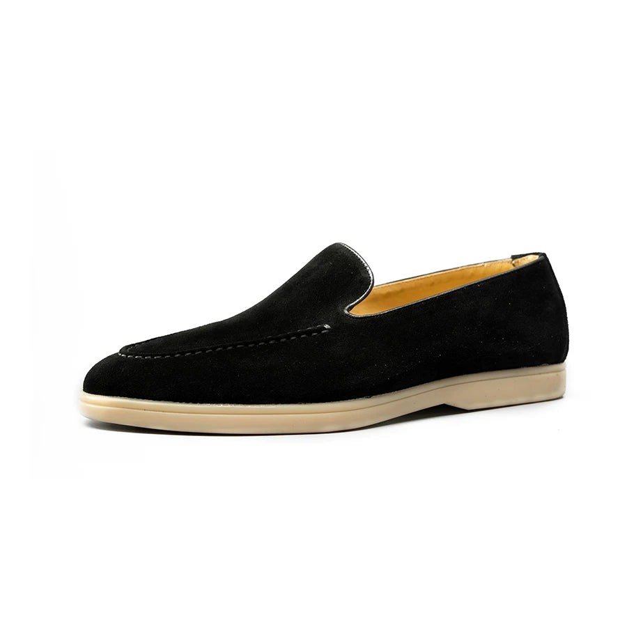 Men's Genuine Leather Loafers, Breathable, Slip-On