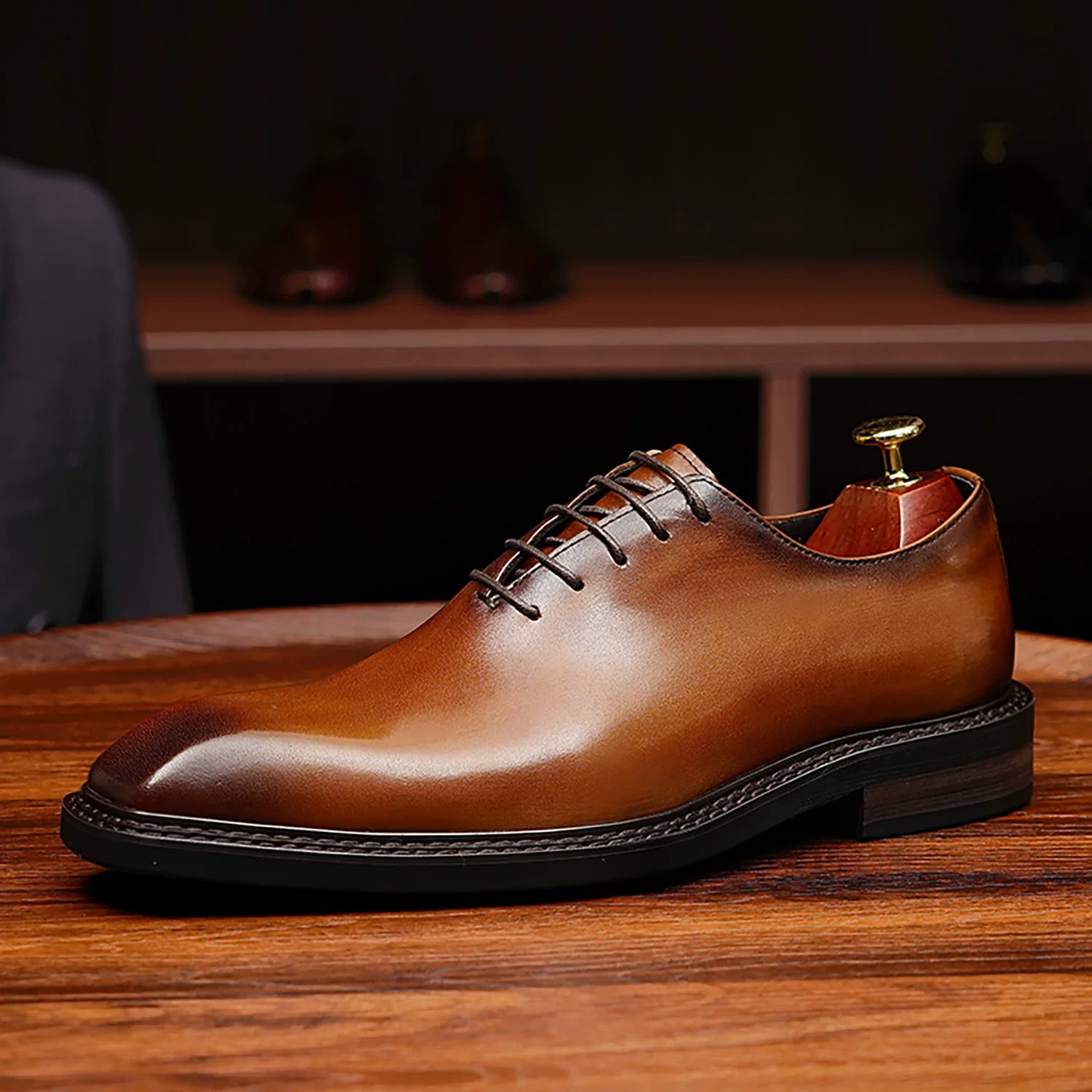Men's Genuine Leather Oxford Shoes, Business, Formal