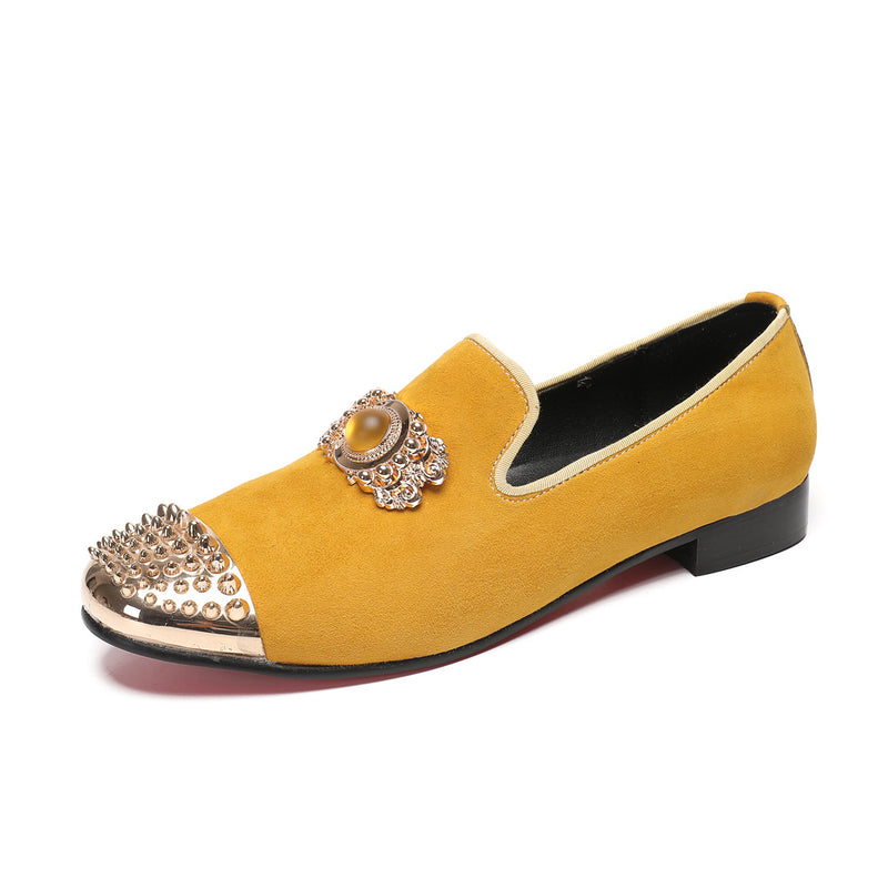 Men's Canvas Loafers, Embroidered