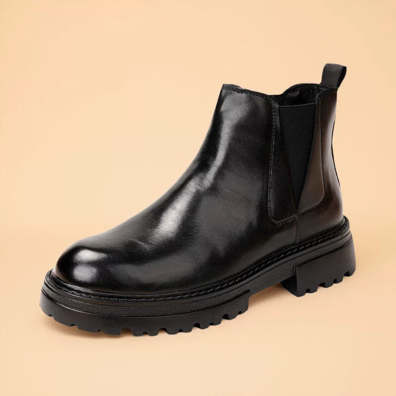 Men's Martin Boots, Height Increasing, Thick Sole