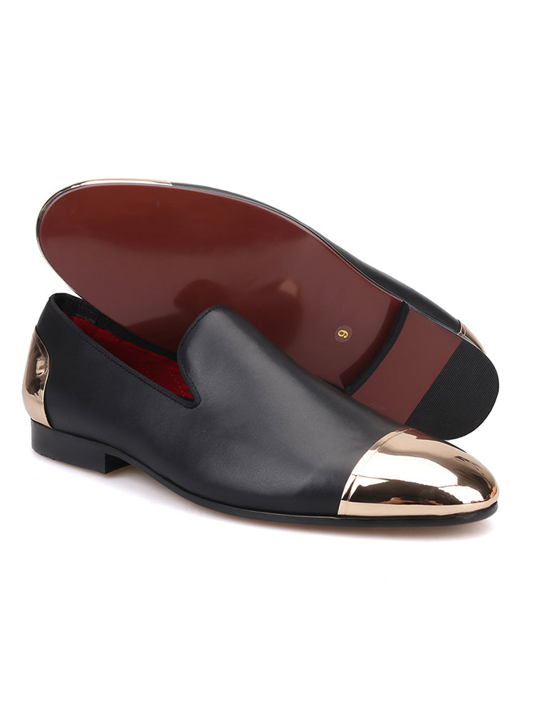 New men's cowhide leather front and rear copper buckle handmade loafers exported to Europe and the United States trendy large size low-top shoes for men