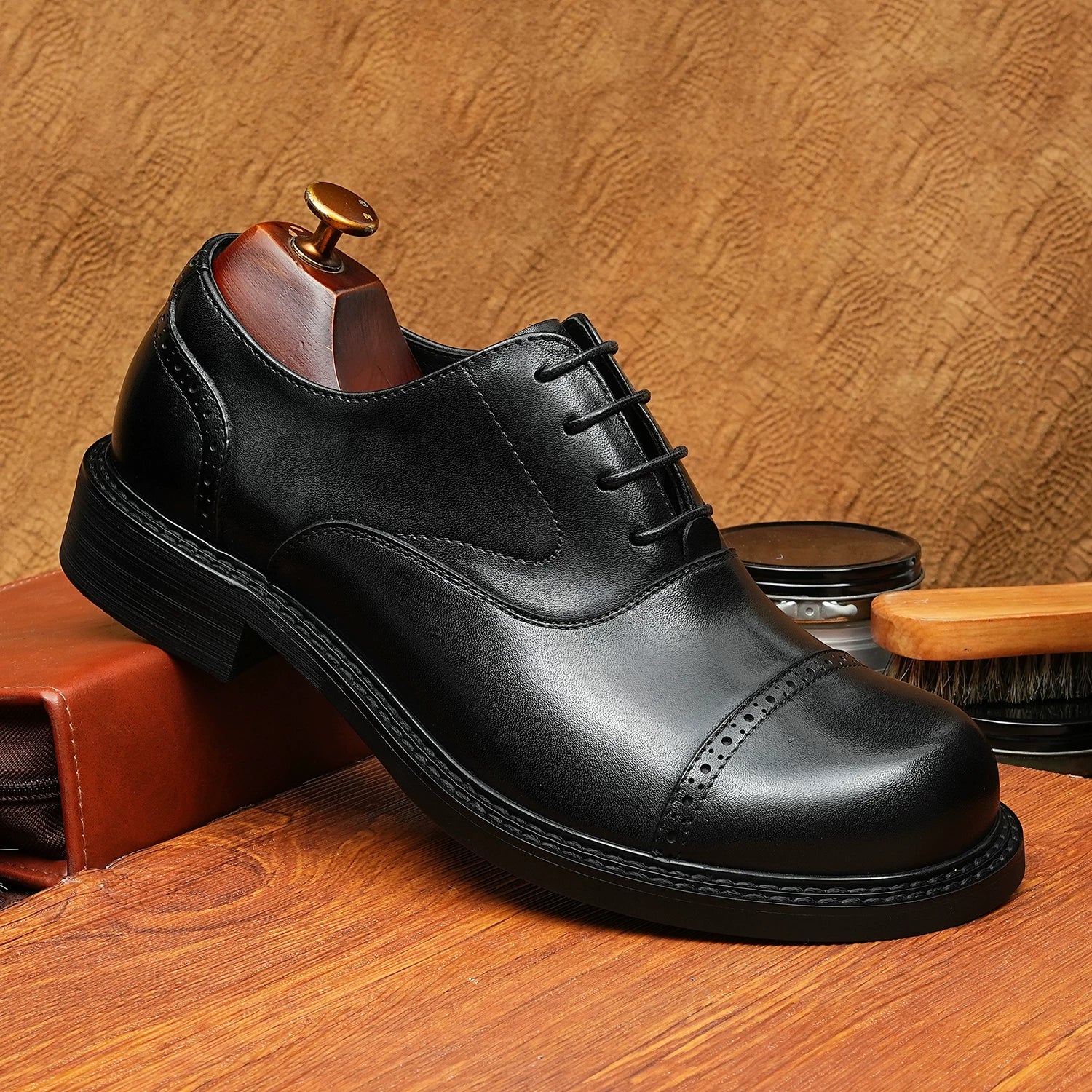 Men's Oxford Shoes, Round Toe, Business
