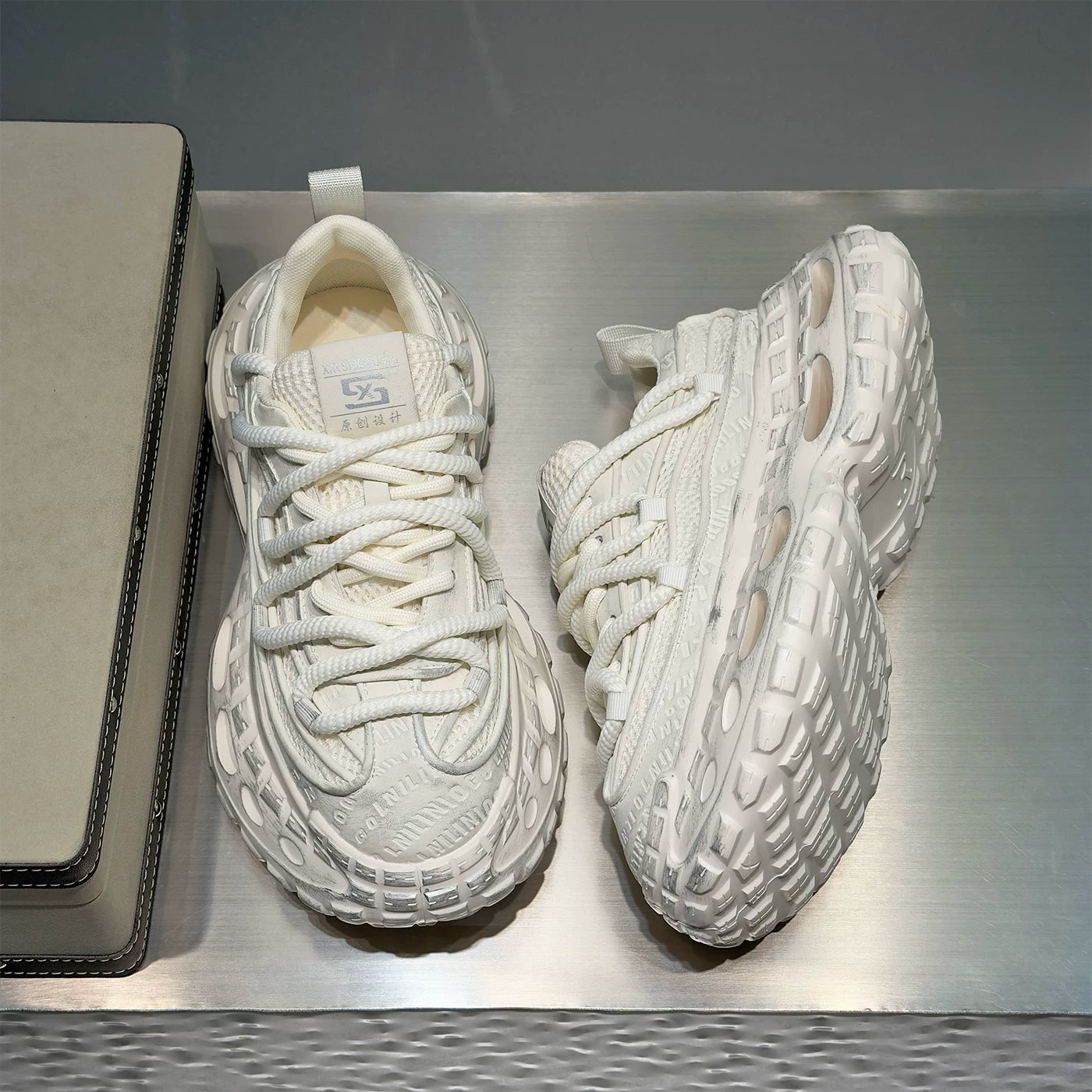 Men's Height-Increasing Platform Breathable Mesh Chunky Dad Sneakers 2026 Summer