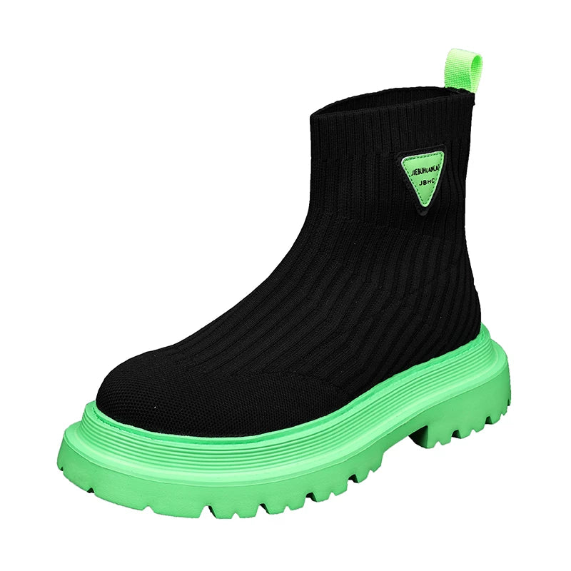 Men's Martin Boots, Height Increasing, Thick Sole