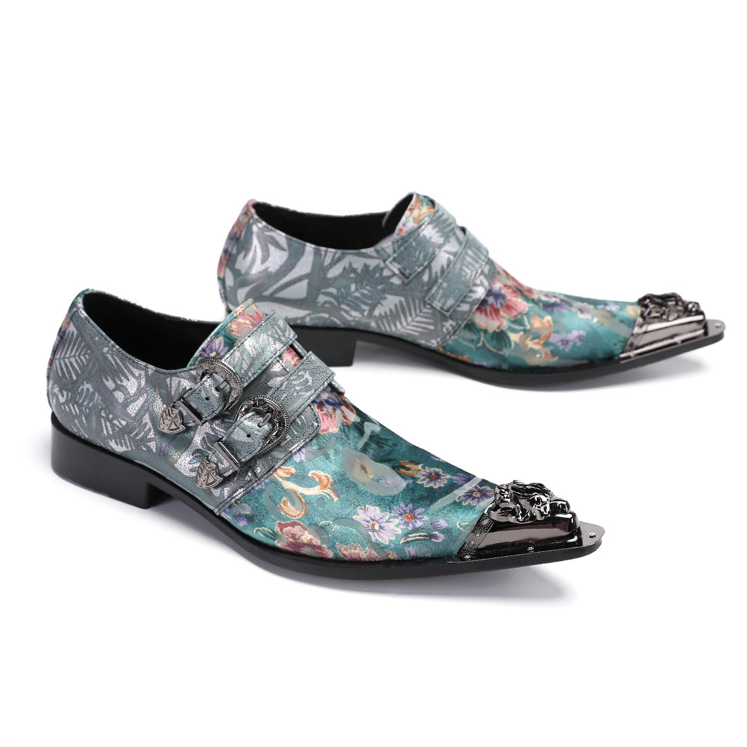 Men's Leather Loafers – Pointed Toe – Style 62