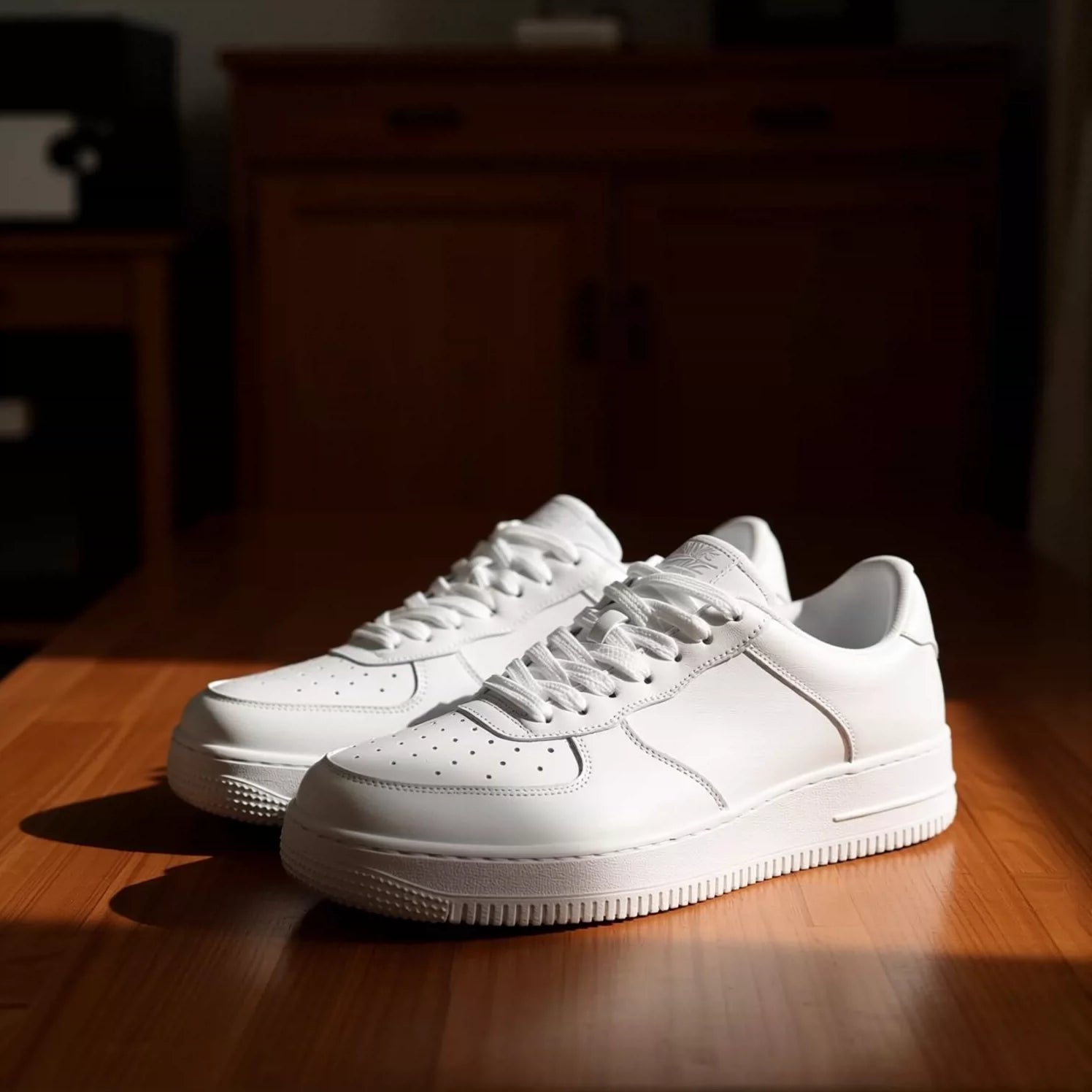 Men's Genuine Leather Skate Shoes, Height Increasing, Thick Sole