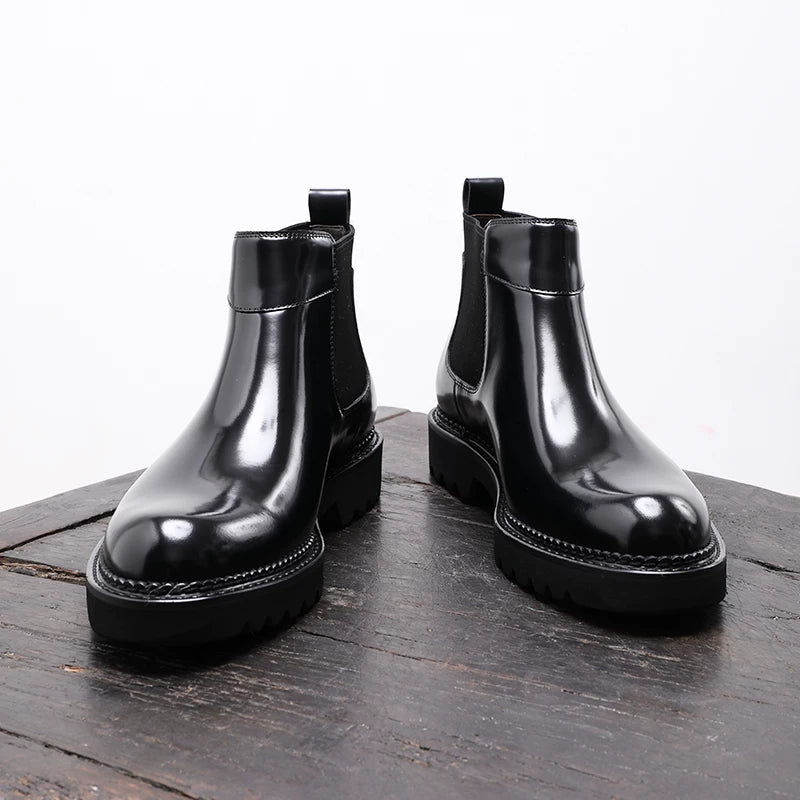 Men's Chelsea Boots, Thick Sole, British Style