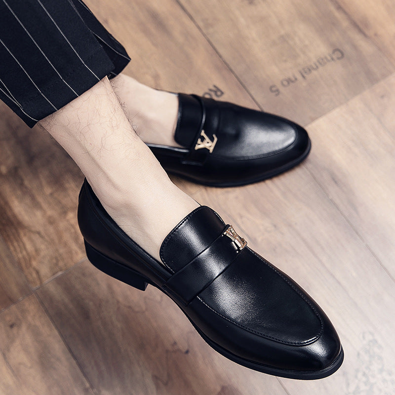 Men's Leather Formal Shoes, Retro, Business