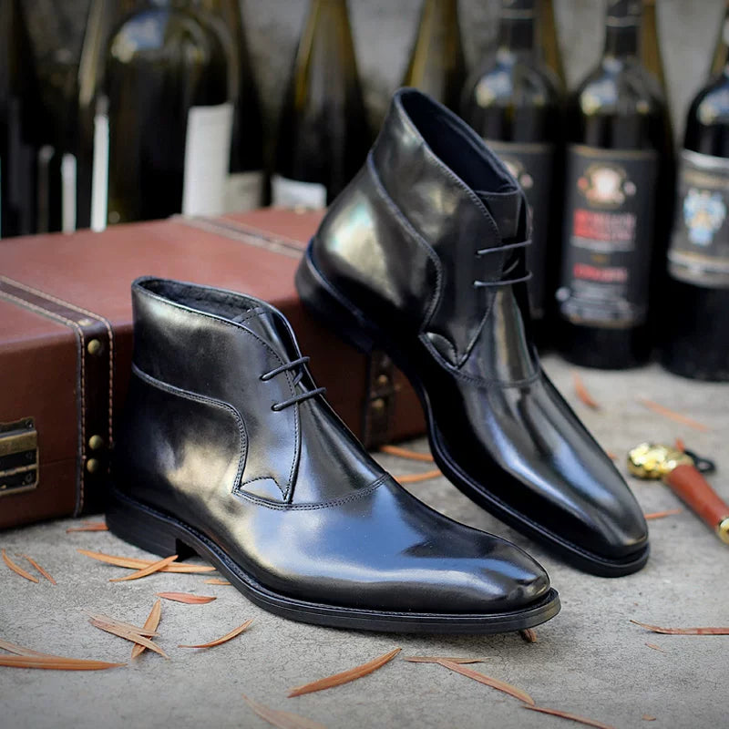 Men's Genuine Leather Martin Boots, British Style