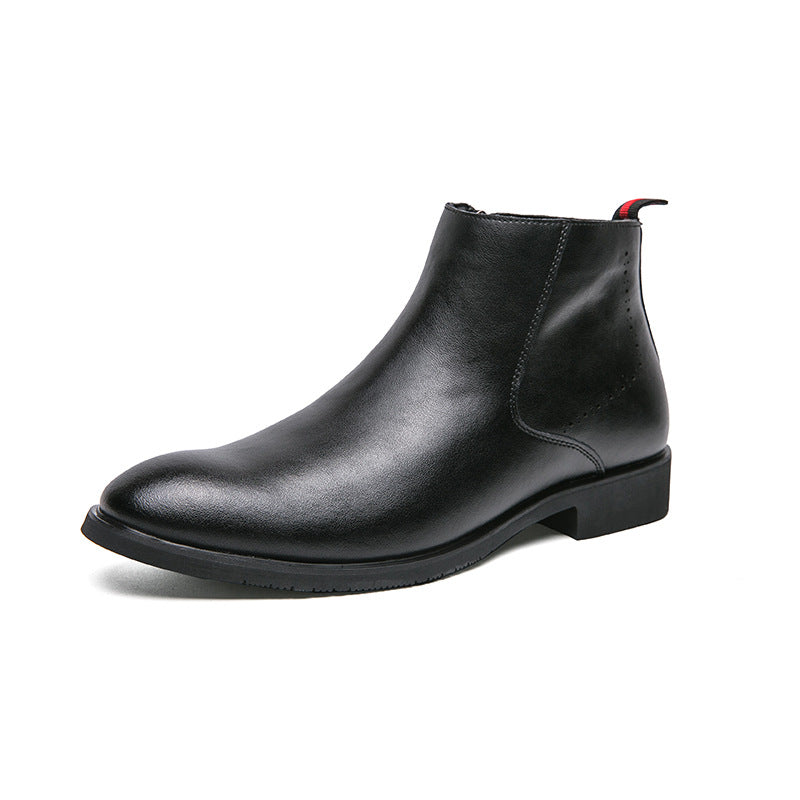 Men's Leather Chelsea Boots, British Style