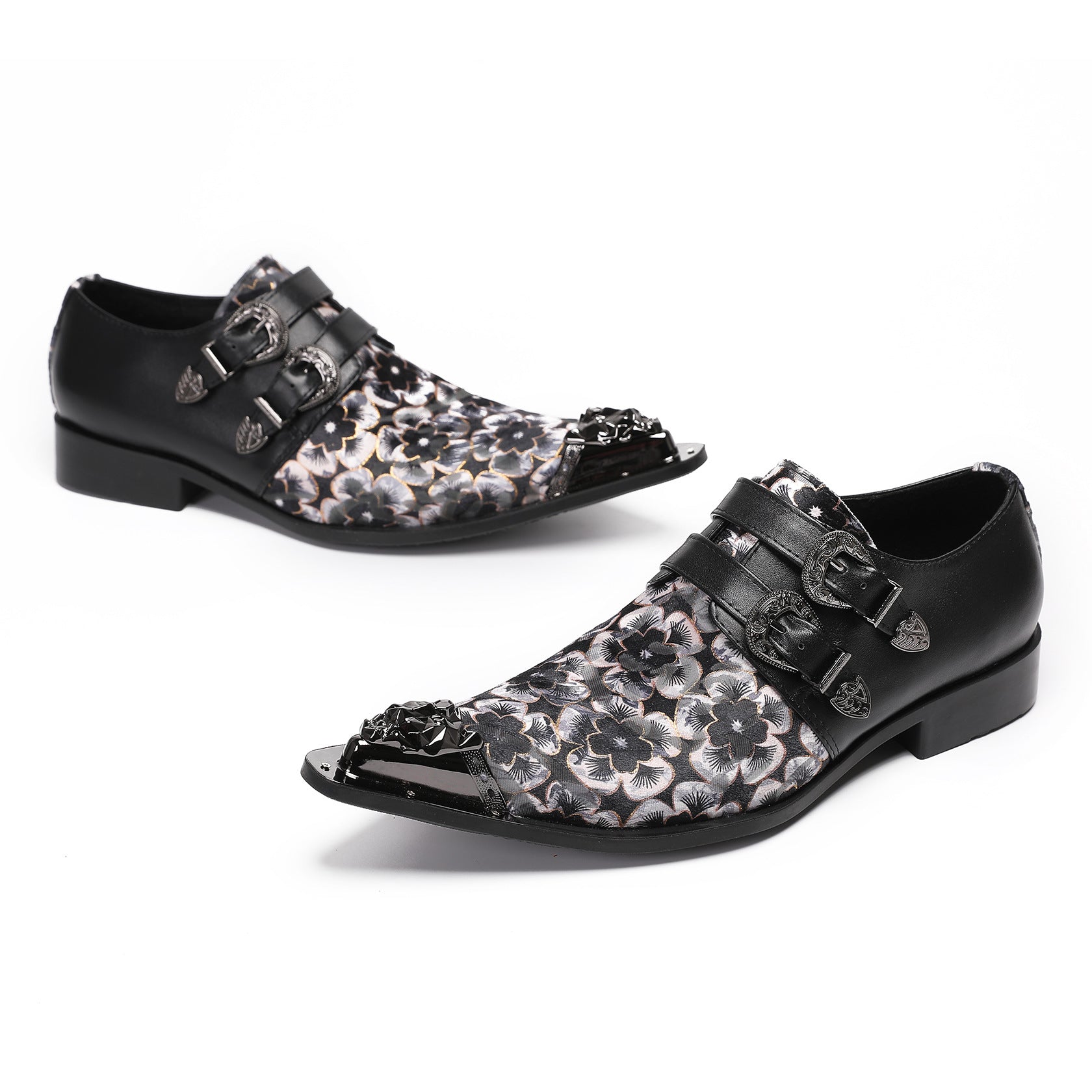 Men's Leather Derby Formal Shoes – Business, Wedding – Style 96
