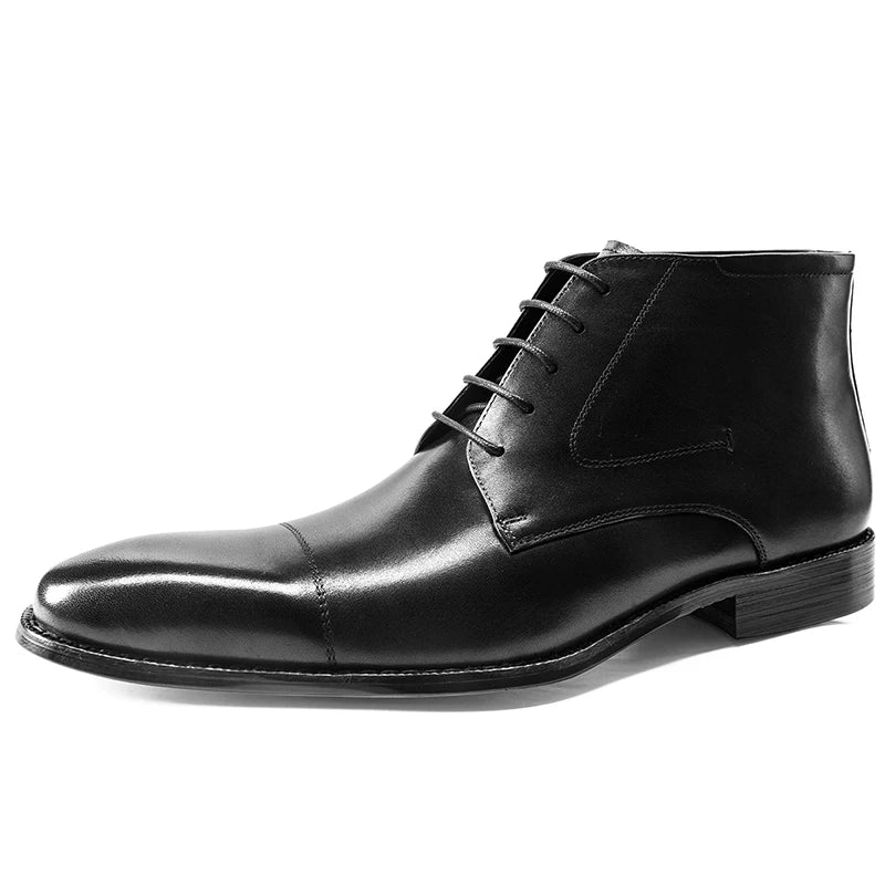 Men's Genuine Leather Martin Boots, British Style, Business