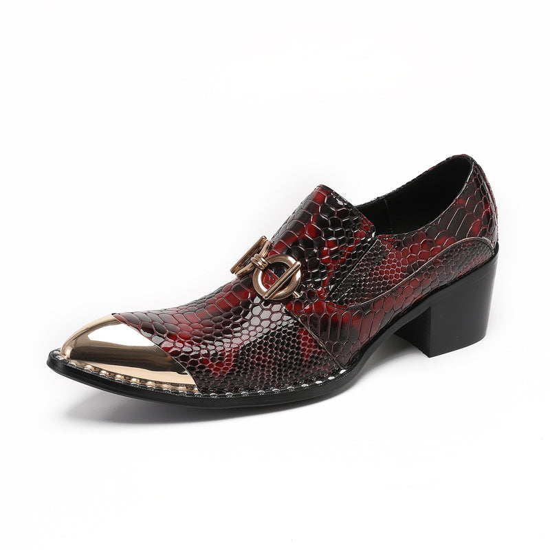 Men's Leather Loafers, Pointed Toe, British Style, Style 51