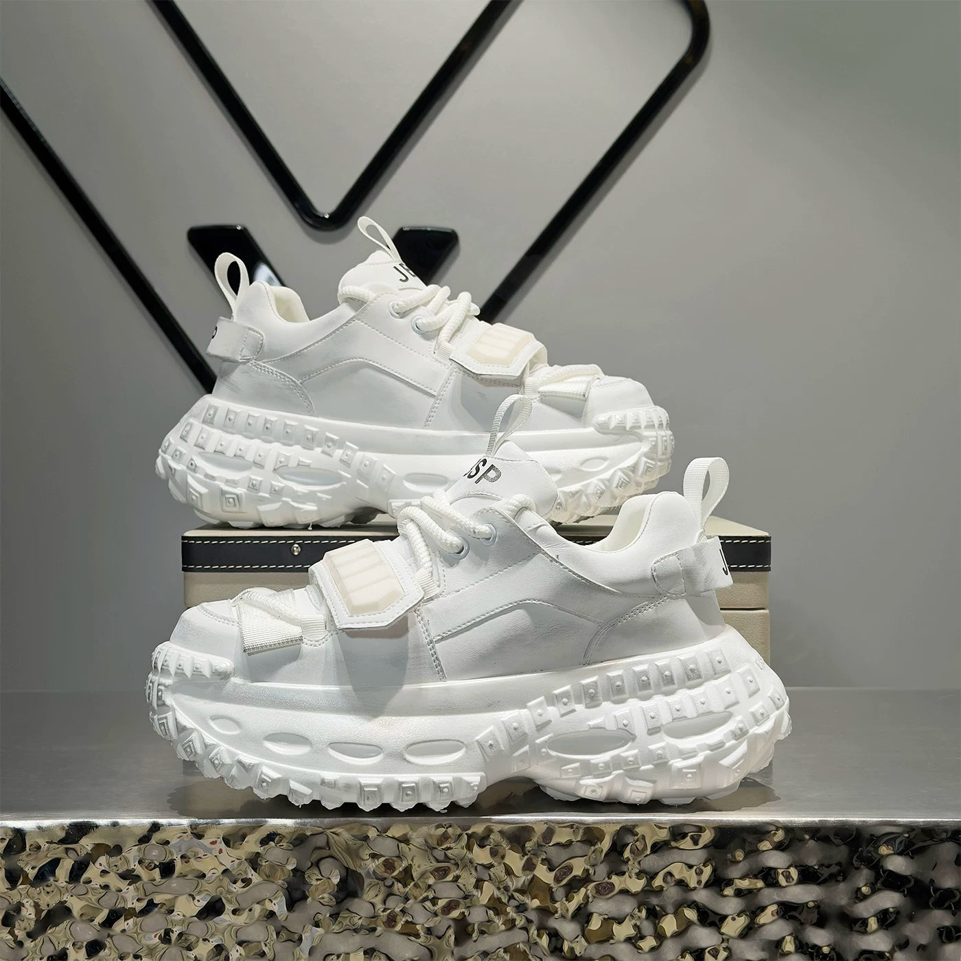 Men's Height-Increasing Platform Trendy Chunky Dad Sneakers