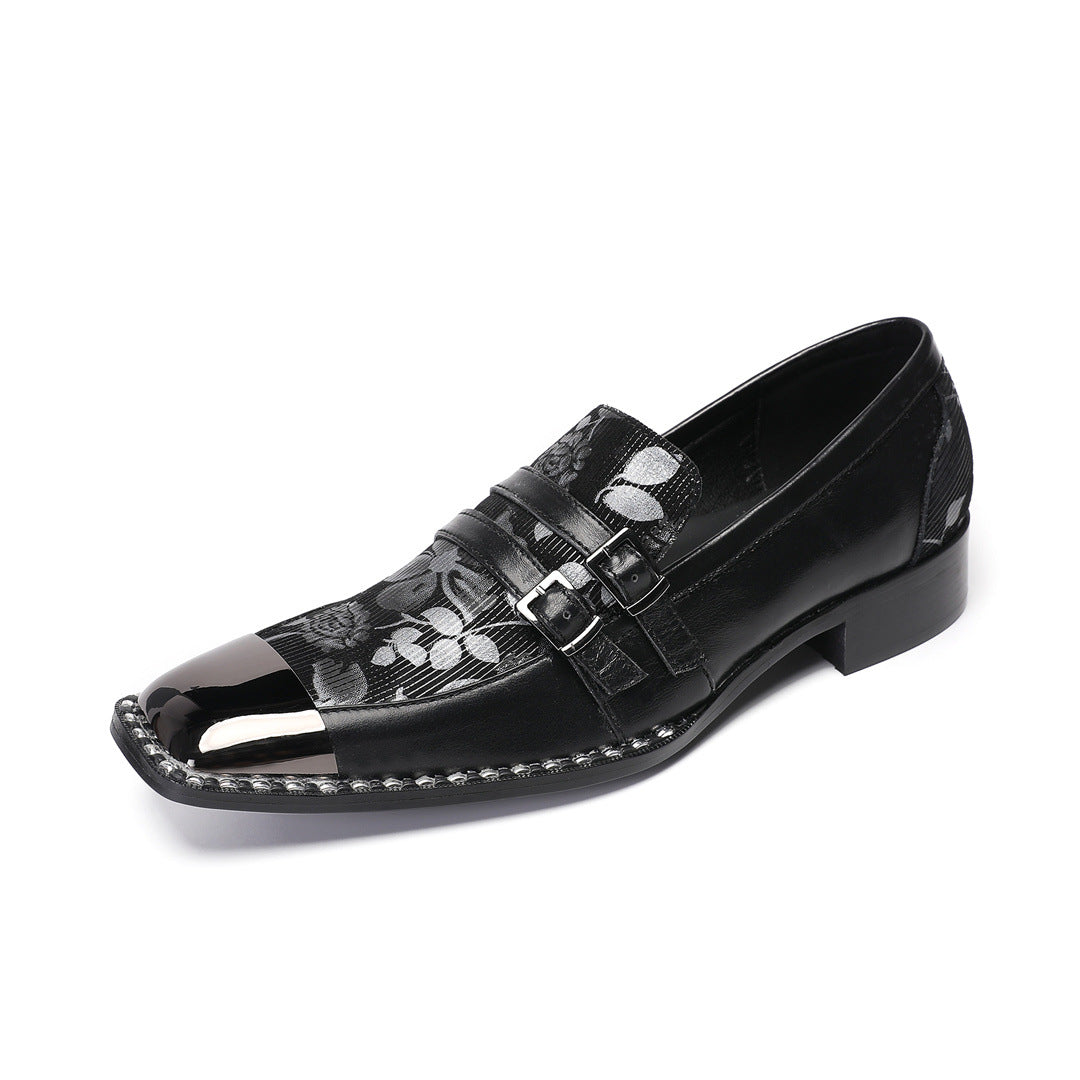 Men's Black Leather Dress Shoes – Business, Wedding – Style 59