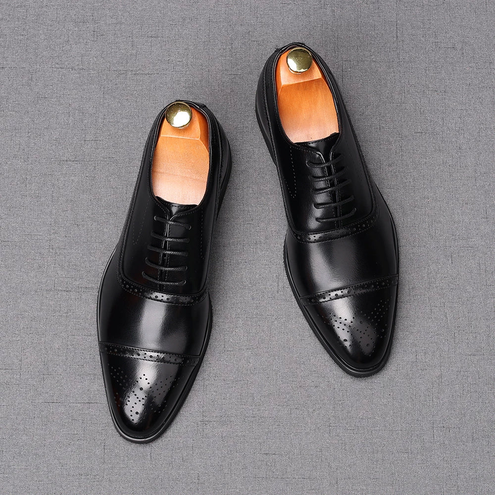 Men's Derby Shoes, Height Increasing, Pointed Toe