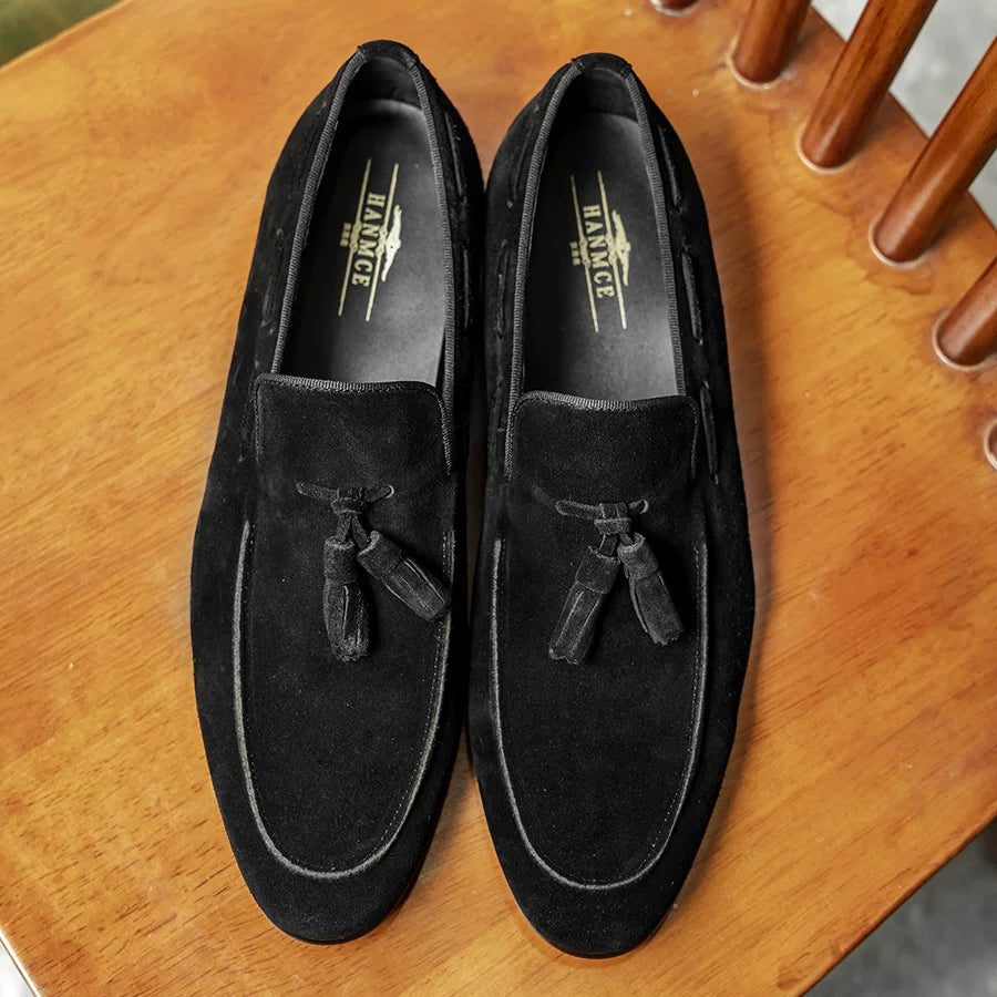 Men's Genuine Leather Loafers, Breathable, Slip-On