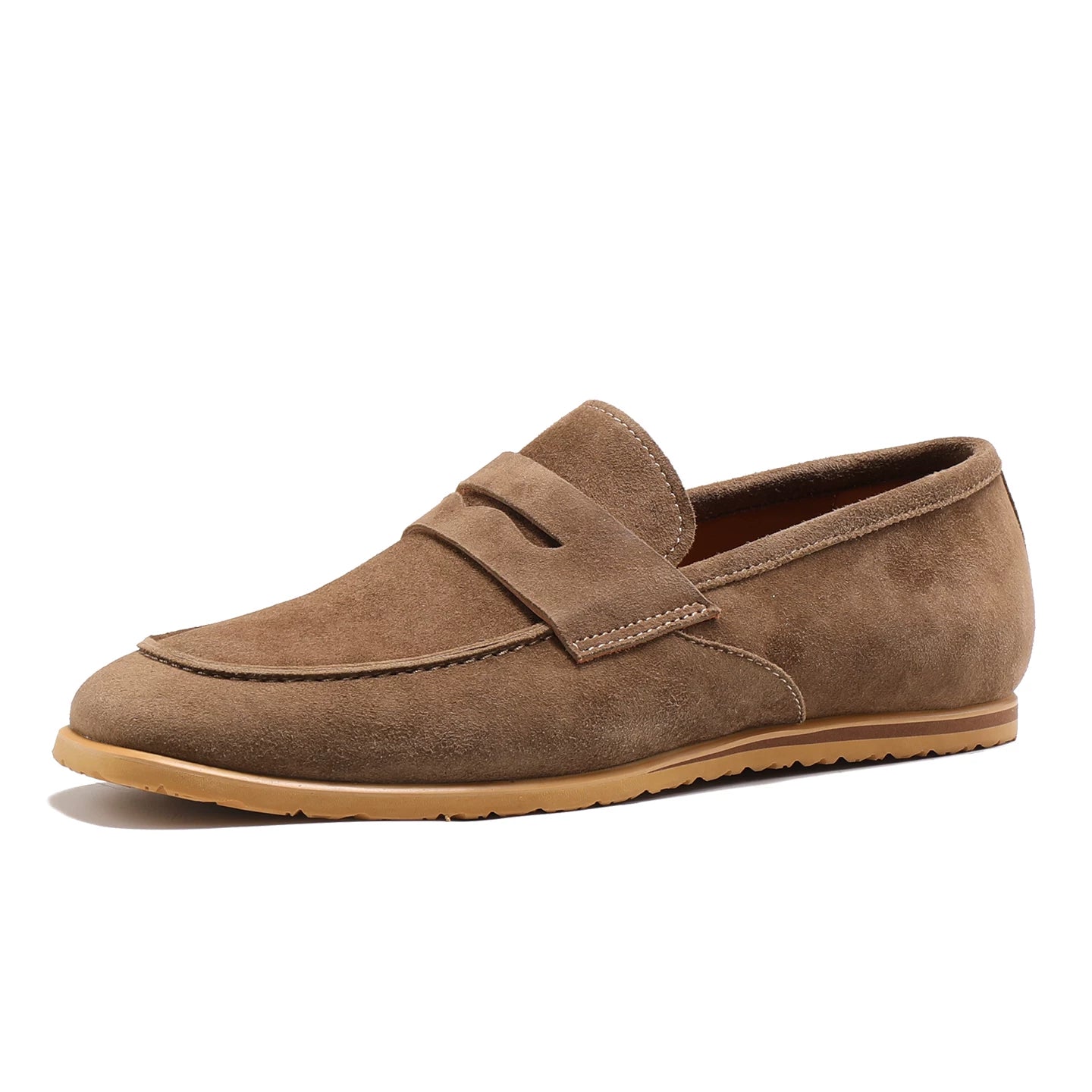 Men's Genuine Leather Loafers, Breathable, Slip-On