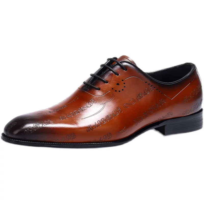 Men's Genuine Leather Leather Shoes, British Style, Business