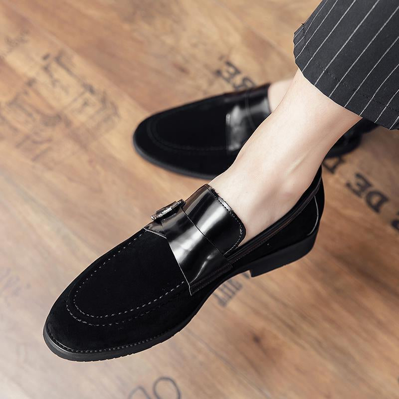 Men's Black Leather Formal Shoes, Style 9495