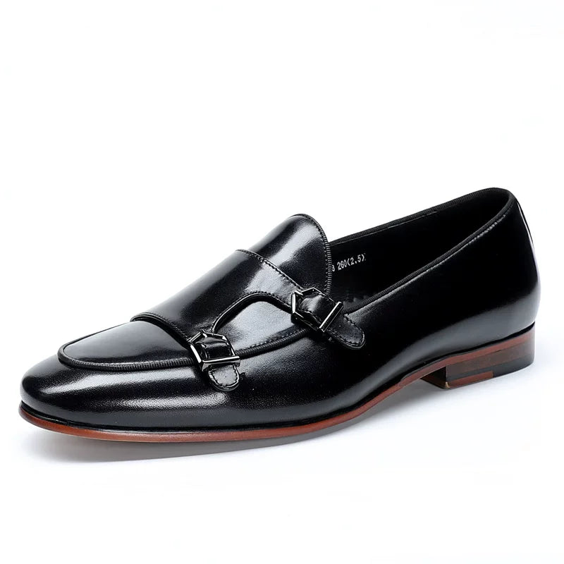 Men's Genuine Leather Loafers, Breathable, Round Toe
