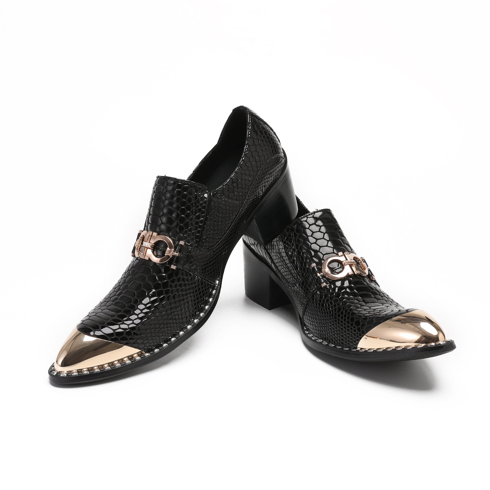 Men's Black Genuine Leather Shoes – Business, Wedding