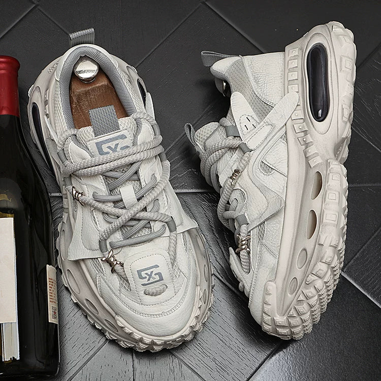 Men's Height-Increasing Platform Shock-Absorbing Trendy Chunky Dad Sneakers 2026 New