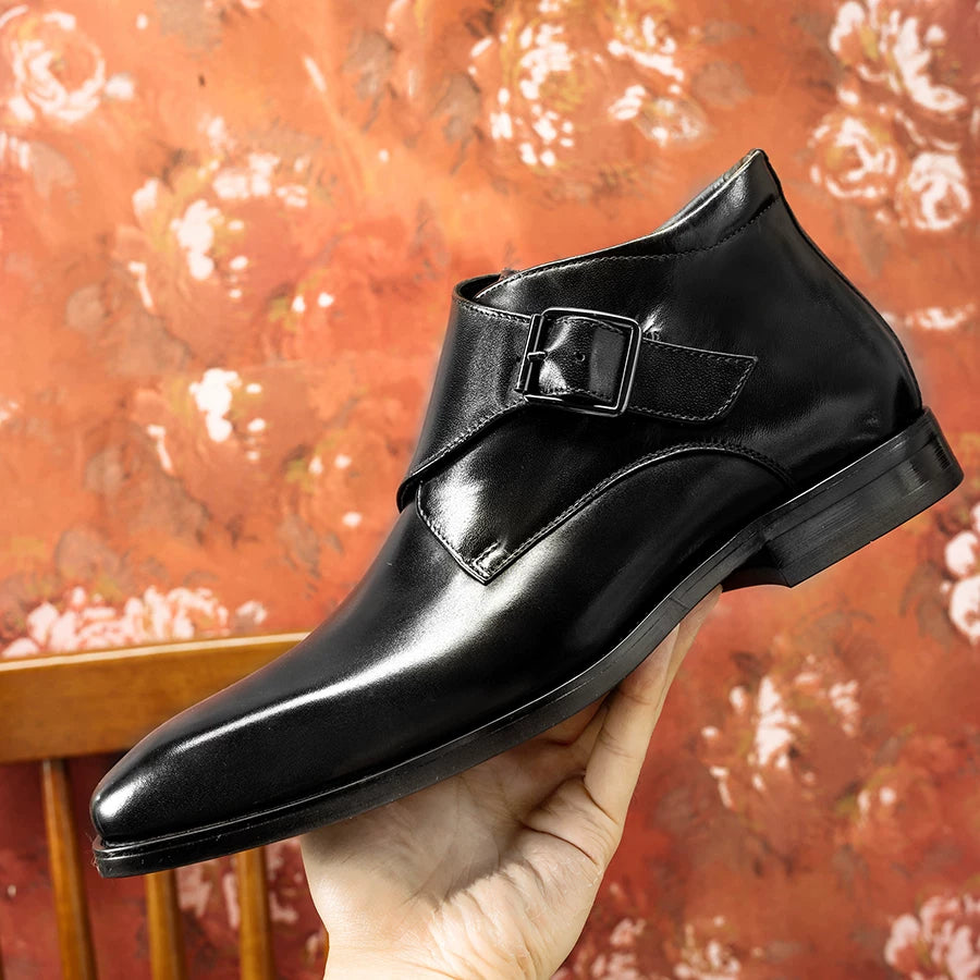 Men's Genuine Leather Martin Boots, Business, Formal