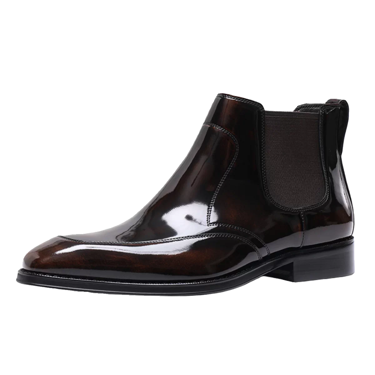 Men's Genuine Leather Chelsea Boots, Square Toe, British Style