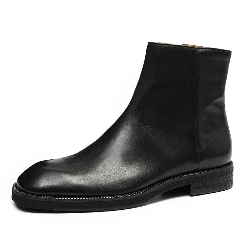 Men's Genuine Leather Martin Boots, British Style