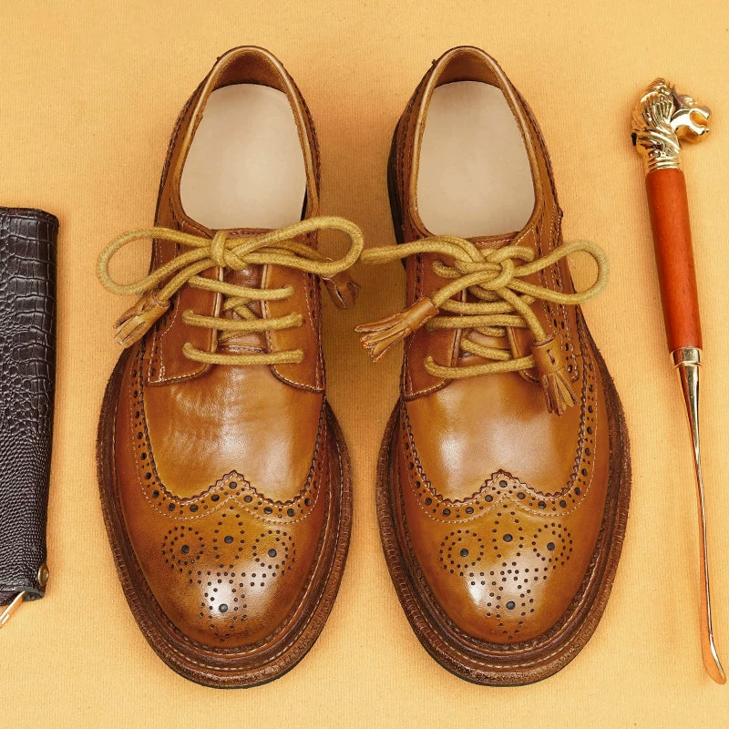 Men's Genuine Leather Leather Shoes, Handmade, Business