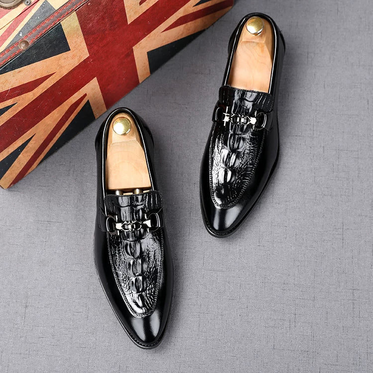 Men's Wedding Shoes, Height Increasing, Pointed Toe