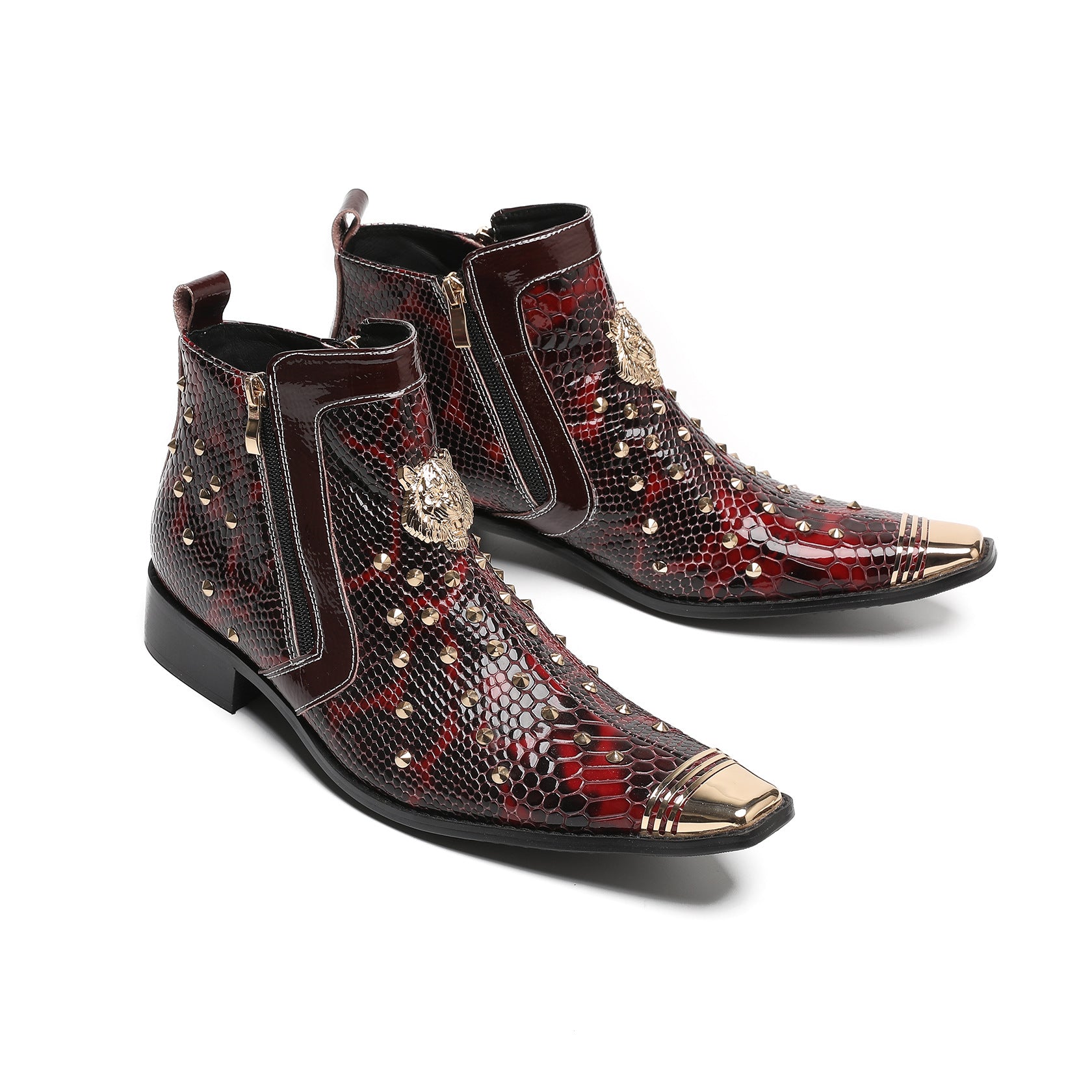 Men's Leather Chelsea Boots – Pointed Toe, British Style – Style 65
