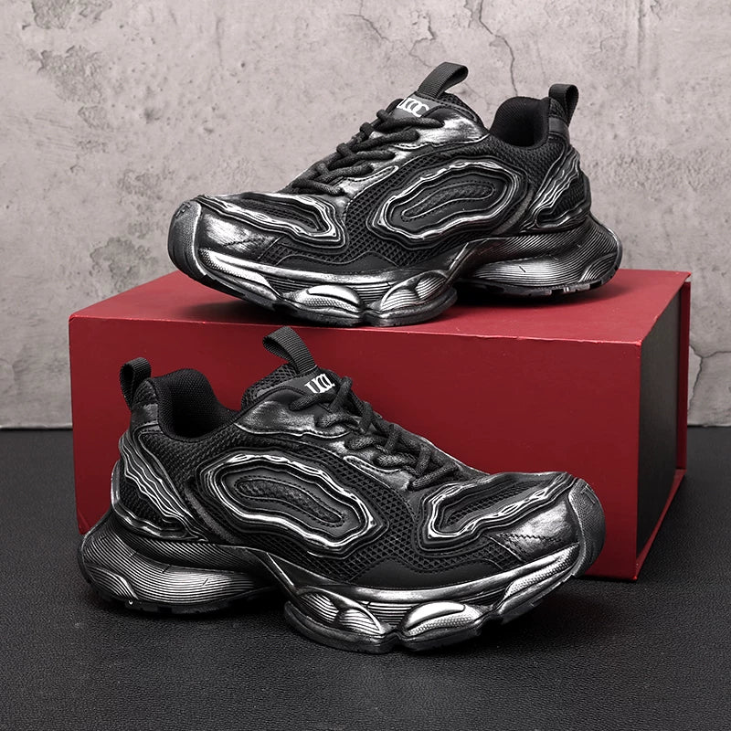 Men's Chunky Sneakers, Height Increasing, Thick Sole