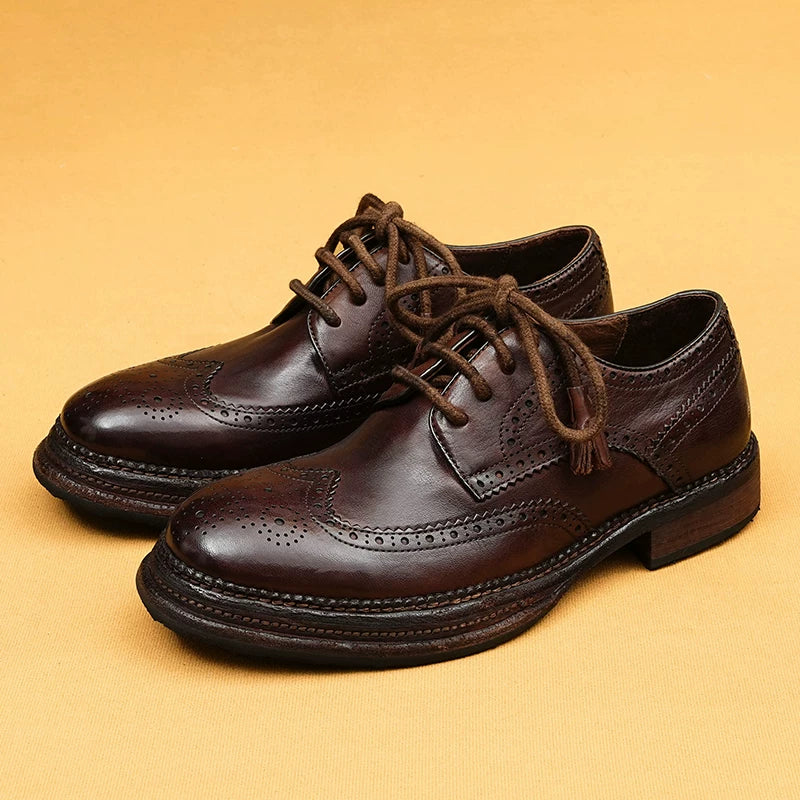 Men's Genuine Leather Leather Shoes, Handmade, Business