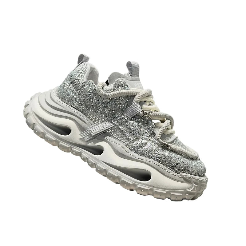 Men's Platform Breathable Mesh Trendy Chunky Dad Sneakers Summer New