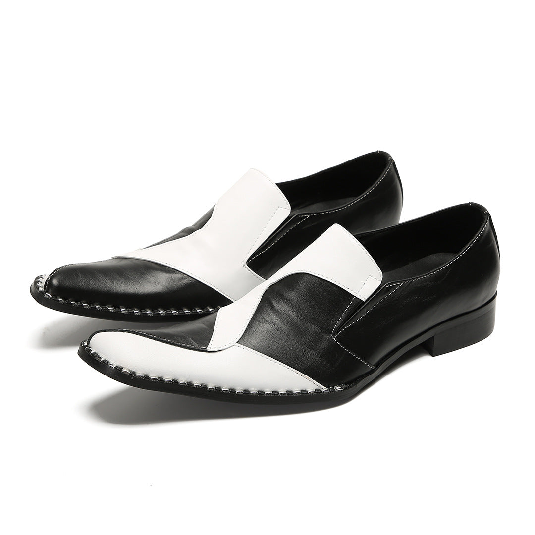 Men's Leather Oxford Formal Shoes – Pointed Toe, Business – Style 76
