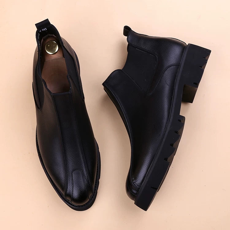 Men's Martin Boots, Height Increasing, Thick Sole