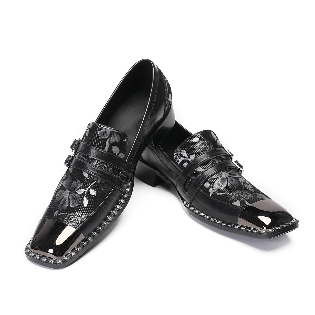 Men's Black Leather Dress Shoes – Business, Wedding – Style 59