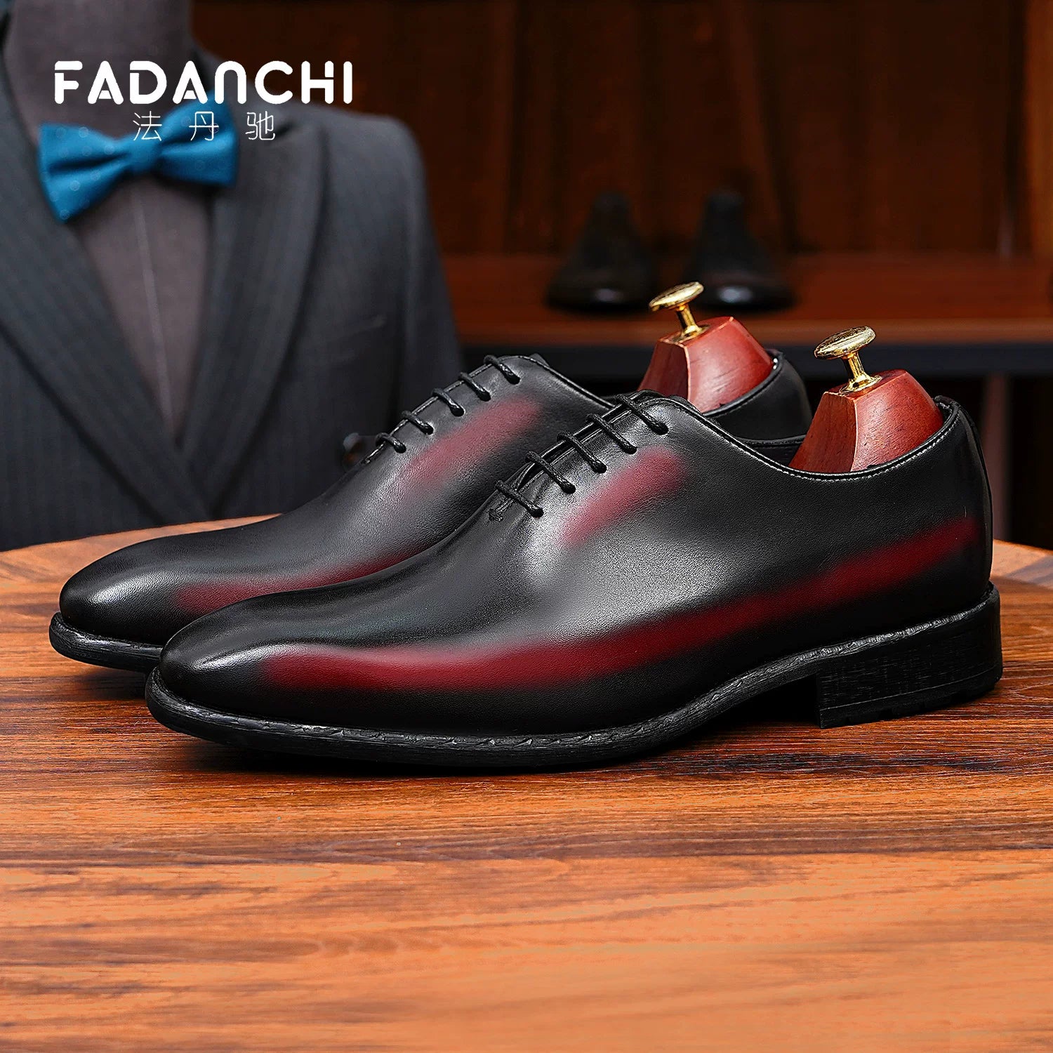 Men's Genuine Leather Oxford Shoes, British Style, Business